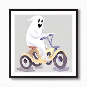 Ghost On A Trike Art Print