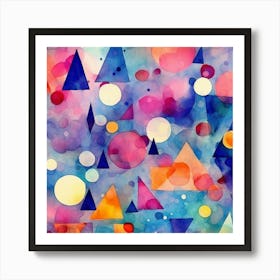 Abstract Watercolor Painting 1 Art Print