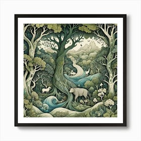 Forest In The Woods Art Print