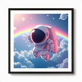 Rainbow In Space Art Print