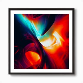 Abstract Lucifer And Lilith Occult Pagan Wiccan 2 Art Print