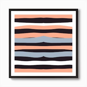 Abstract Striped Pattern Art Print