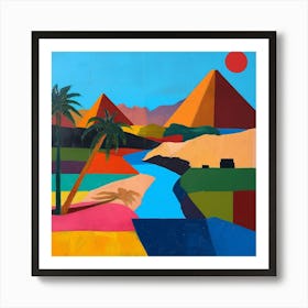 Abstract Travel Collection Cairo Egypt 1 Art Print
