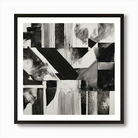 Black and White Abstract Art 67 Art Print