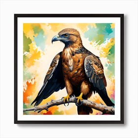 CRESTED HONEY BUZZARD Art Print