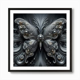 Butterfly Fractal Art 1 Art Print