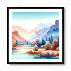 Landscape Painting 216 Art Print