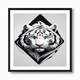 White Tiger Art Print