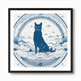 two tailed feline Art Print