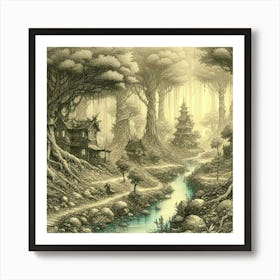Faerie Forest 1 Art Print