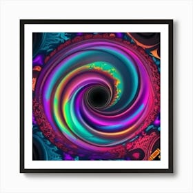 Psychedelic Spiral Art Print