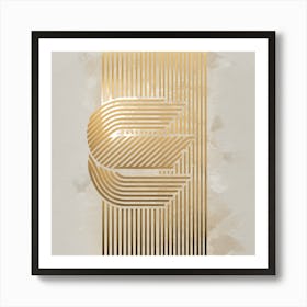 Gold Letter G Art Print