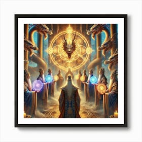 High Dragon Priests Art Print