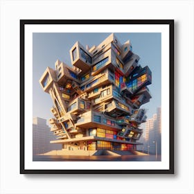 Futuristic Building Art Print