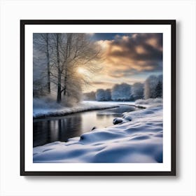 Winter Landscape 7 Art Print