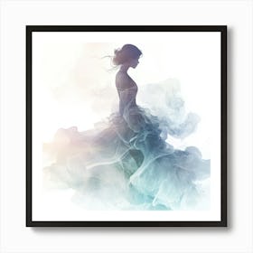 Girl In A Dress 4 Art Print