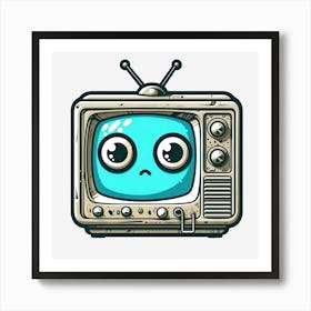 Cartoon Tv 1 Art Print