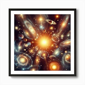 Galaxy In Space 2 Art Print