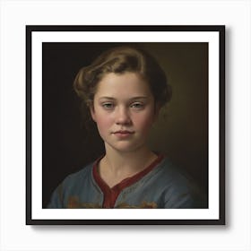 Portrait Of A Young Girl 1 Art Print