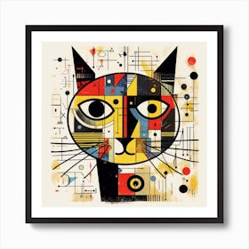 Cat abstract Art Print