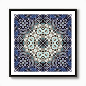 Mandala Abstraction Purple 2 Art Print