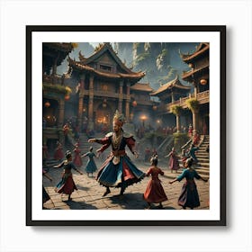 Traditional playing art Art Print