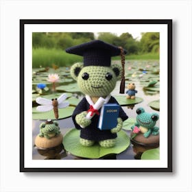 Amigurumi, Frog Art Print