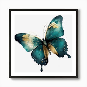 Blue Butterfly Art Print