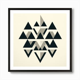 Geometric Triangles 2 Art Print