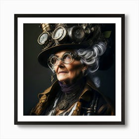 Steampunk Woman Art Print