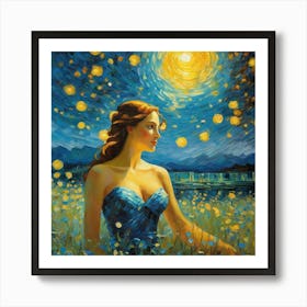 Starry Nightghtf Art Print