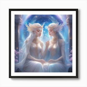 Two Angels 1 Art Print