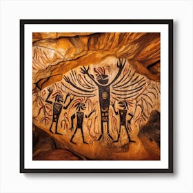 Cave Man Art Print