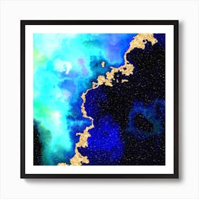 100 Nebulas in Space Abstract n.017 Art Print