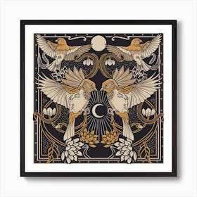 Aviary Square Art Print