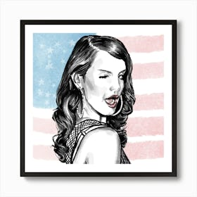 Blinking Lana Art Print