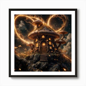 Mushroom House 1 Art Print