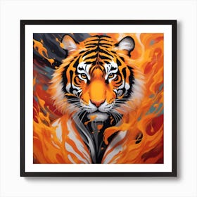 Confident Tiger Art Print