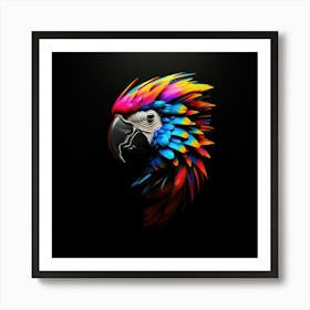 Colorful Parrot 8 Affiche