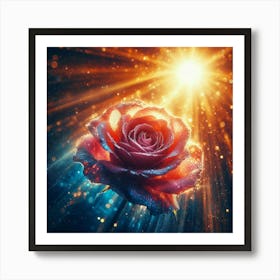 Rose In The Light Art Print