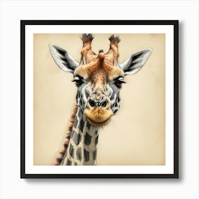 Giraffe 123 Art Print