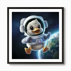 Space Duck Art Print