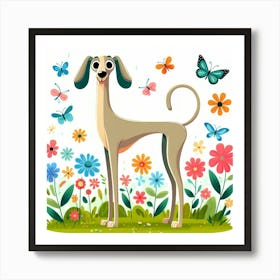 Illustration dog 2 Art Print