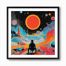 Man On A Chair Art Print