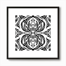 Black And White Pattern Art Print