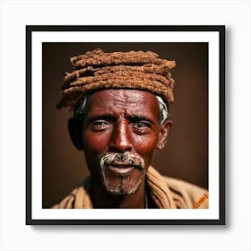 Portrait Of An Ethiopian Man Art Print