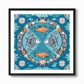 Fishes In The Sea Art Print