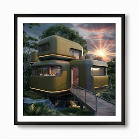 Tree House 6 Art Print