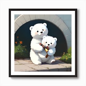 Polar Bears Art Print