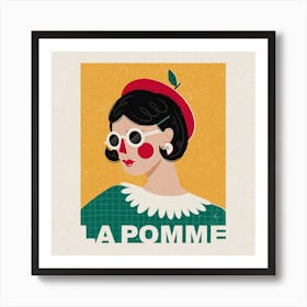 La Pomme Square Art Print